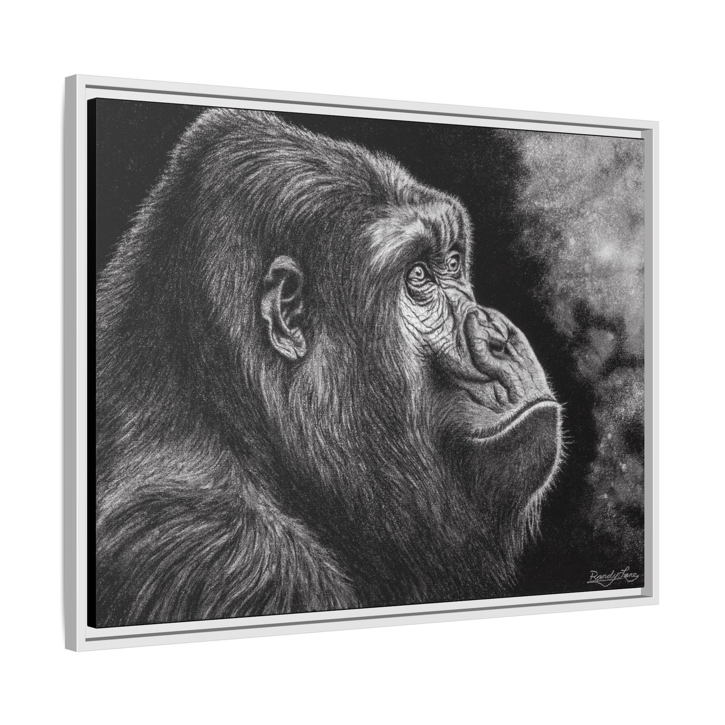Gorilla, Framed Art Canvas Wall Decor