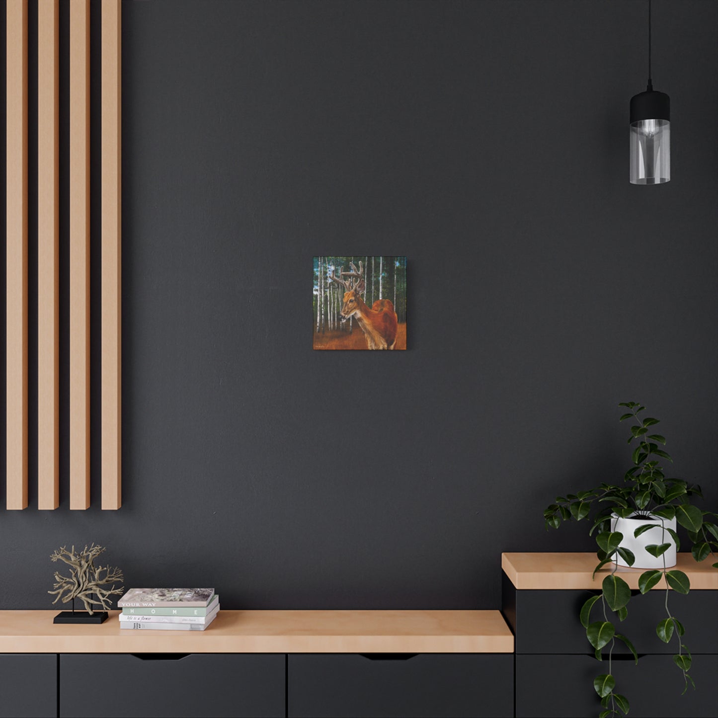 Velvet Crush,  Deer Canvas Wall Art