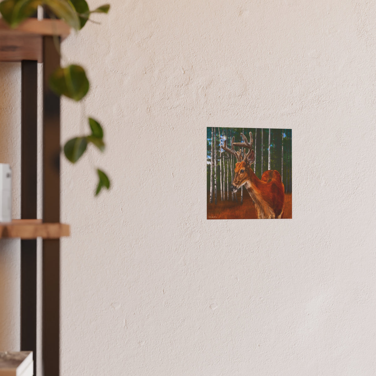Velvet Crush, Deer in Aspen Forest Fine Art Print —  Satin/Matte