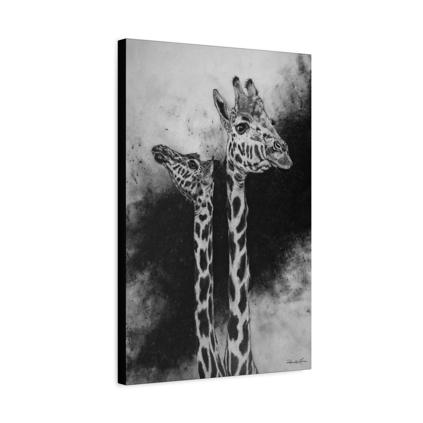 Grace in the Grasslands,  Giraffe Canvas Art Print