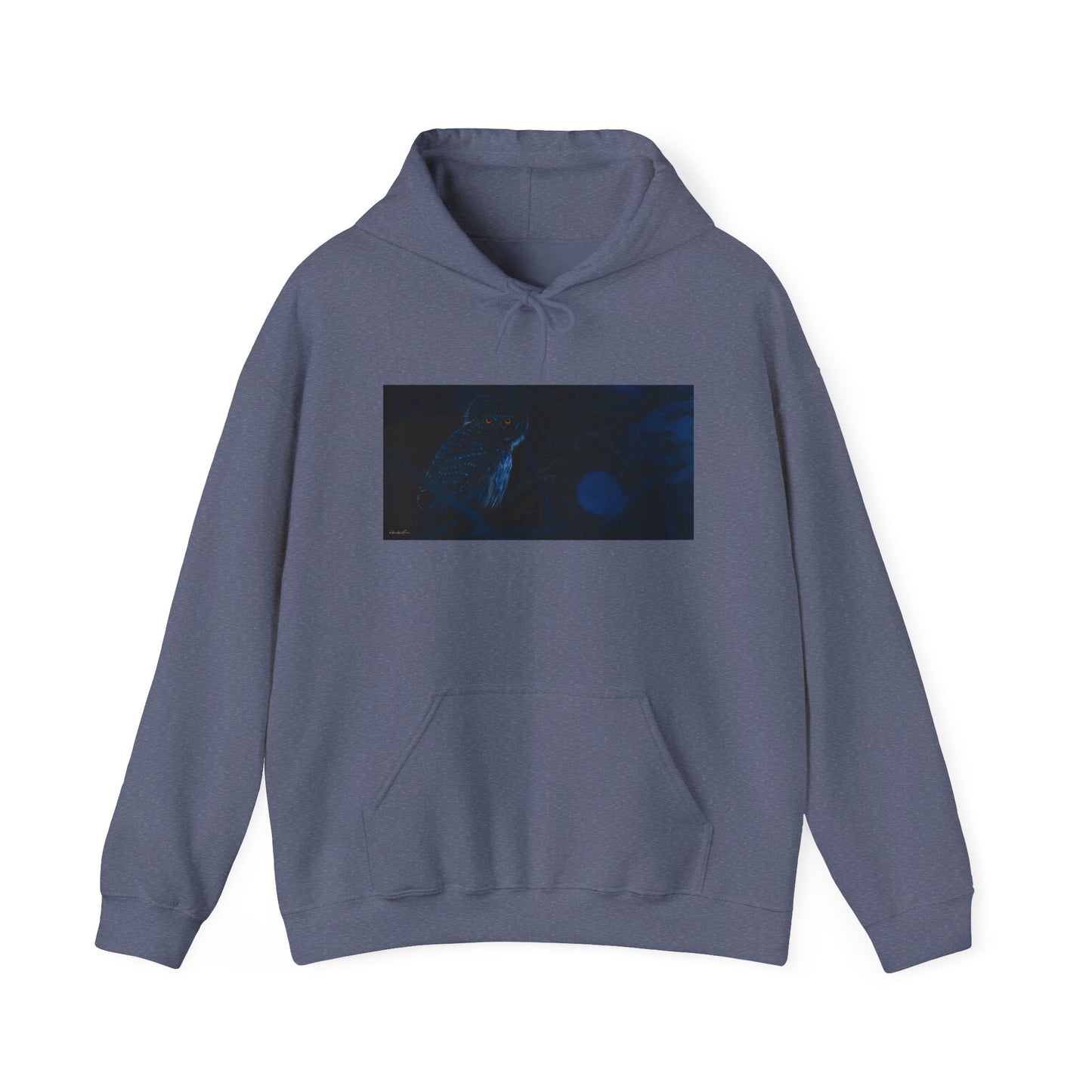 Bright Eyes, Owl print Cozy Unisex Hooded Sweatshirt