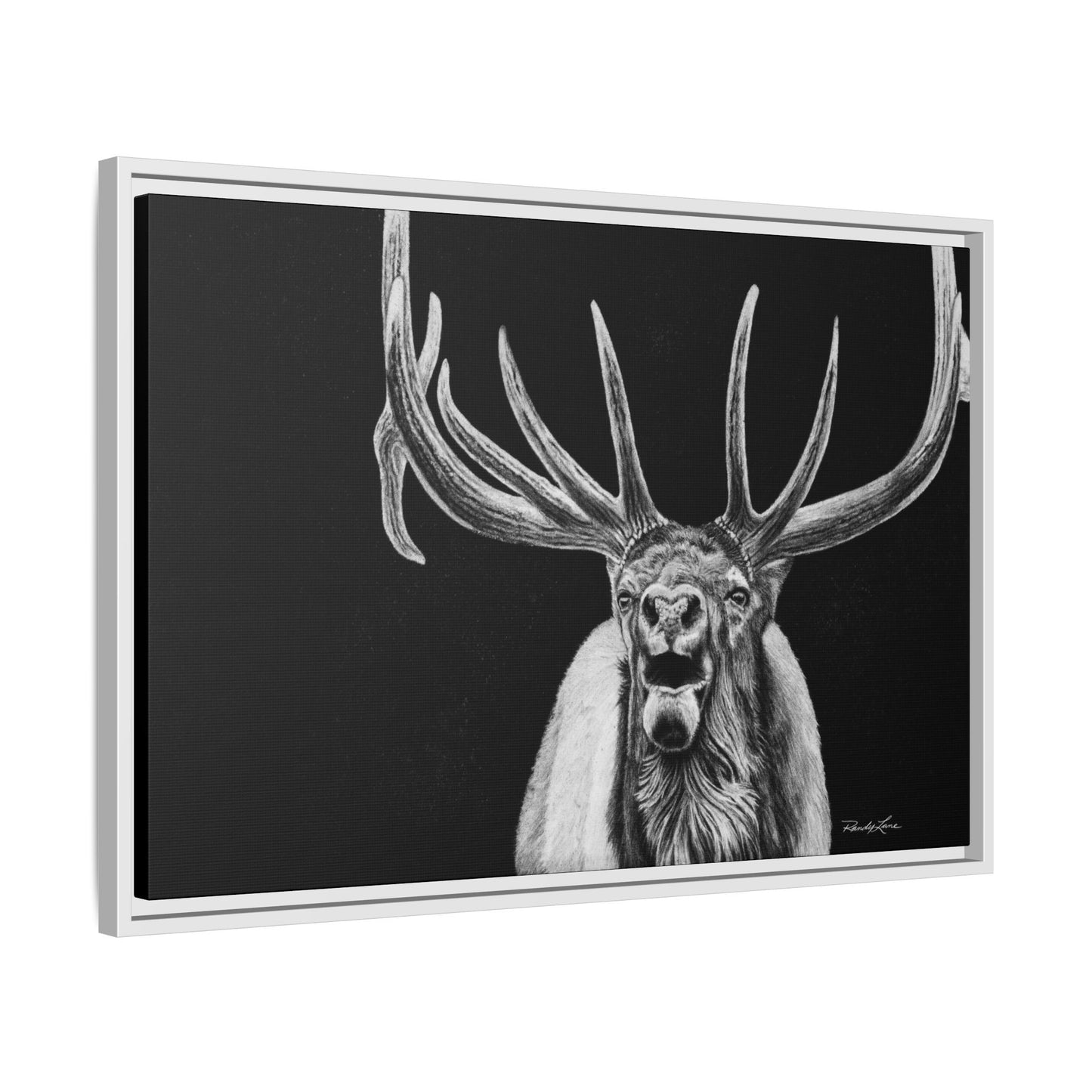 Heavy is the Crown, Elk Matte Canvas Print, Framed (Multi-color)