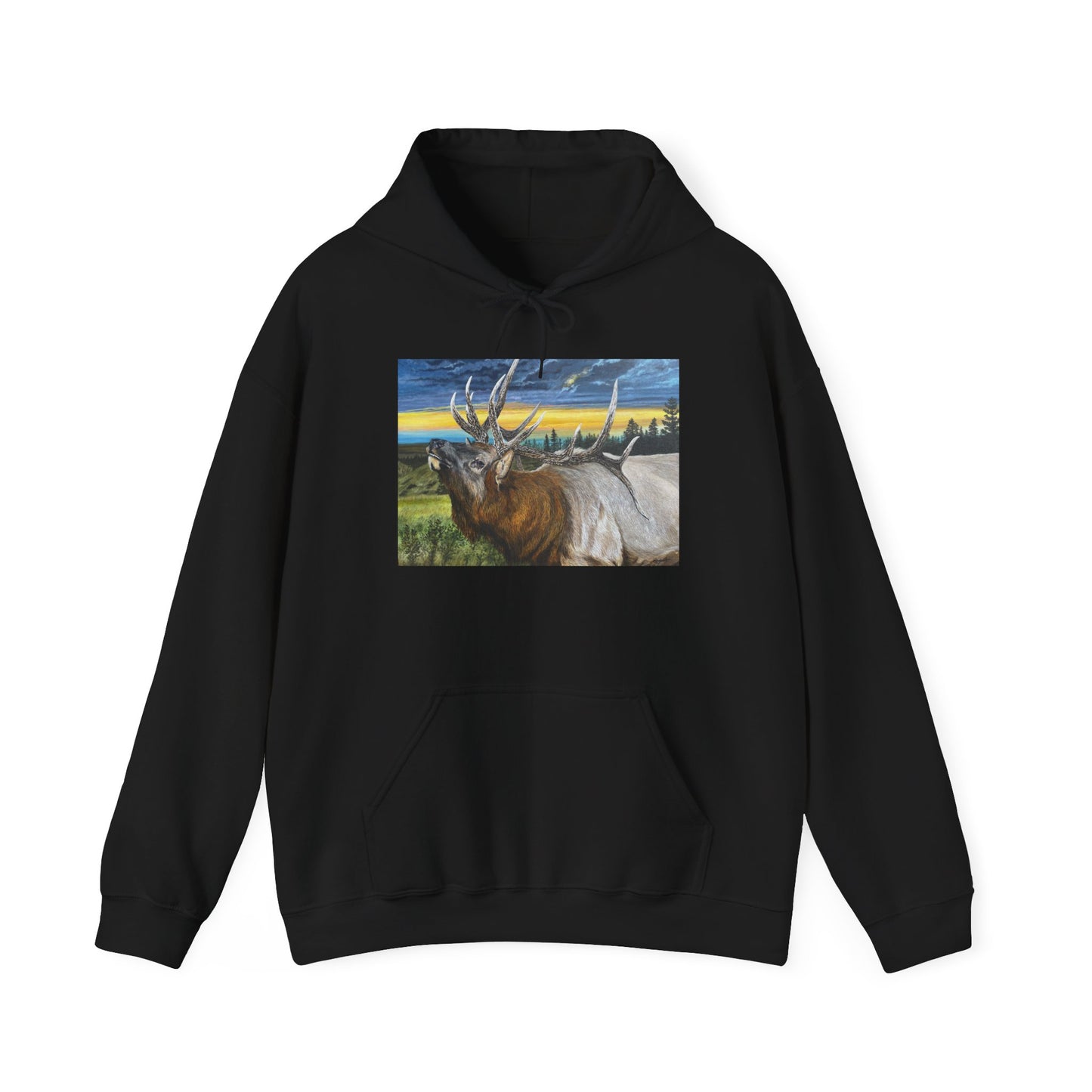 Sunset Serenade, Elk Unisex Hoodie