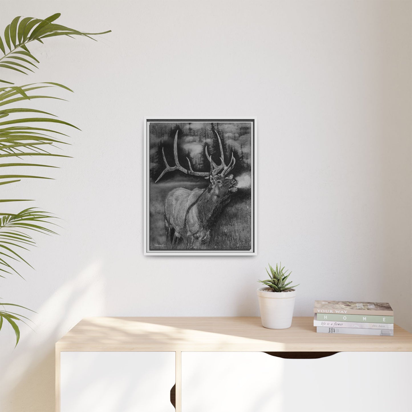 Mountain Music, Framed Elk Print