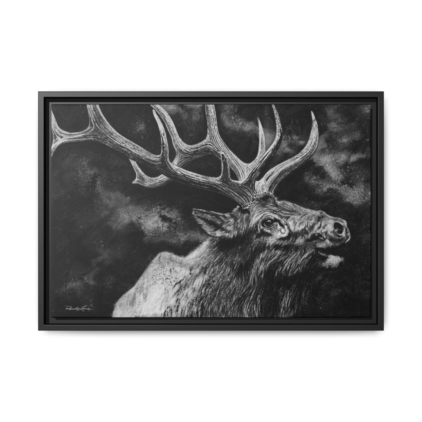 Gladiator, Framed Elk Wall Art,  Matte Canvas