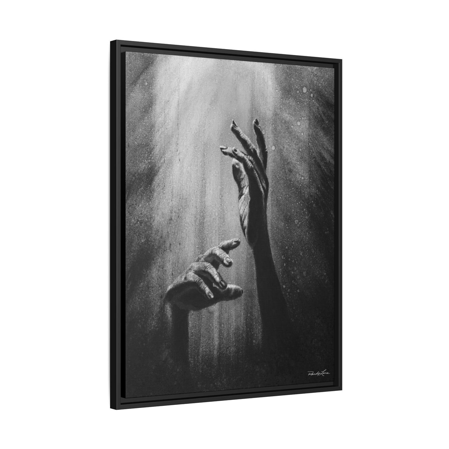 Divine Dance. Framed Stretched Matte Canvas Art Print