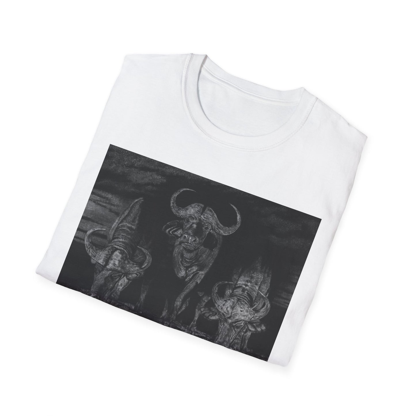 The Waterhole, Cape Buffalo Unisex T-Shirt - Softstyle Tee