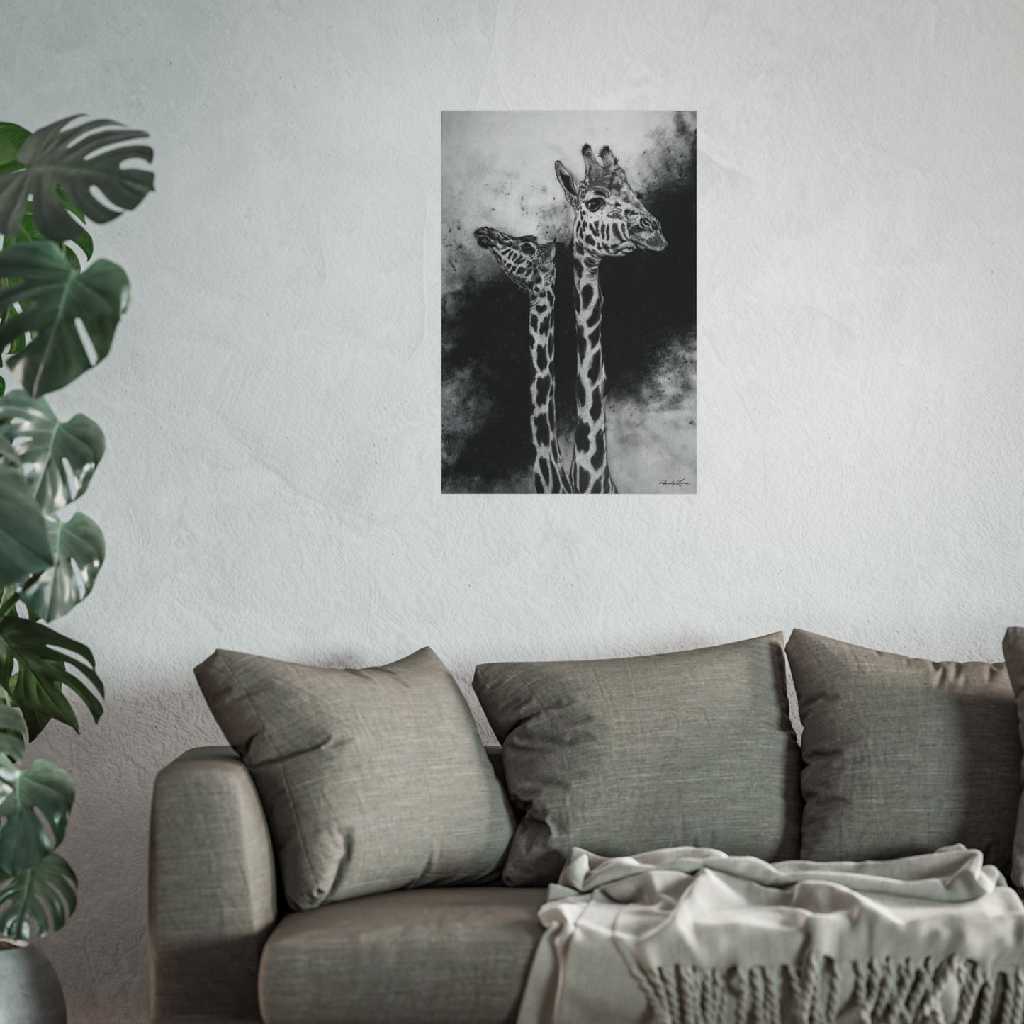 Grace in the Grasslands, Fine Art Giraffe Prints