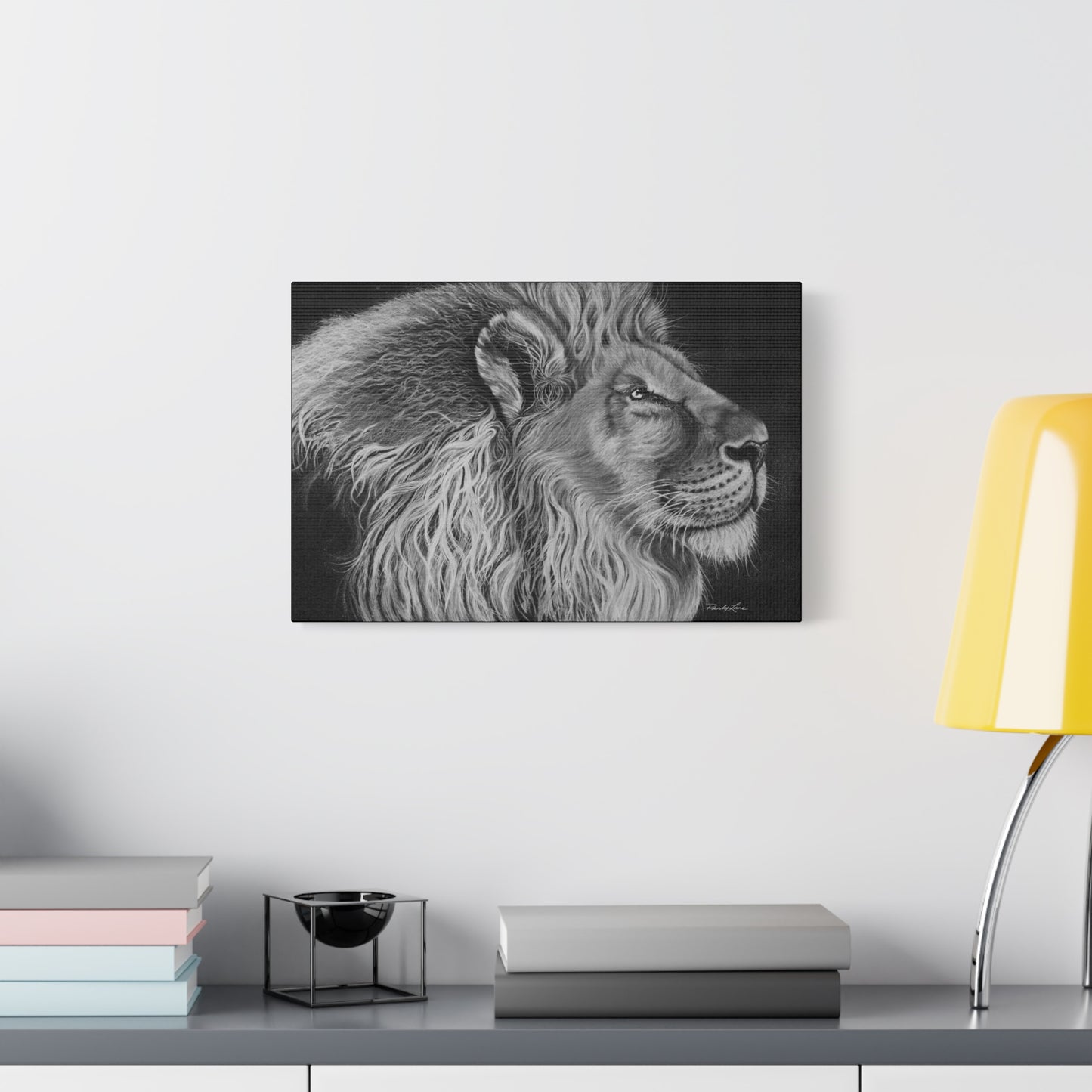 King of Cool, Majestic Lion Canvas Art
