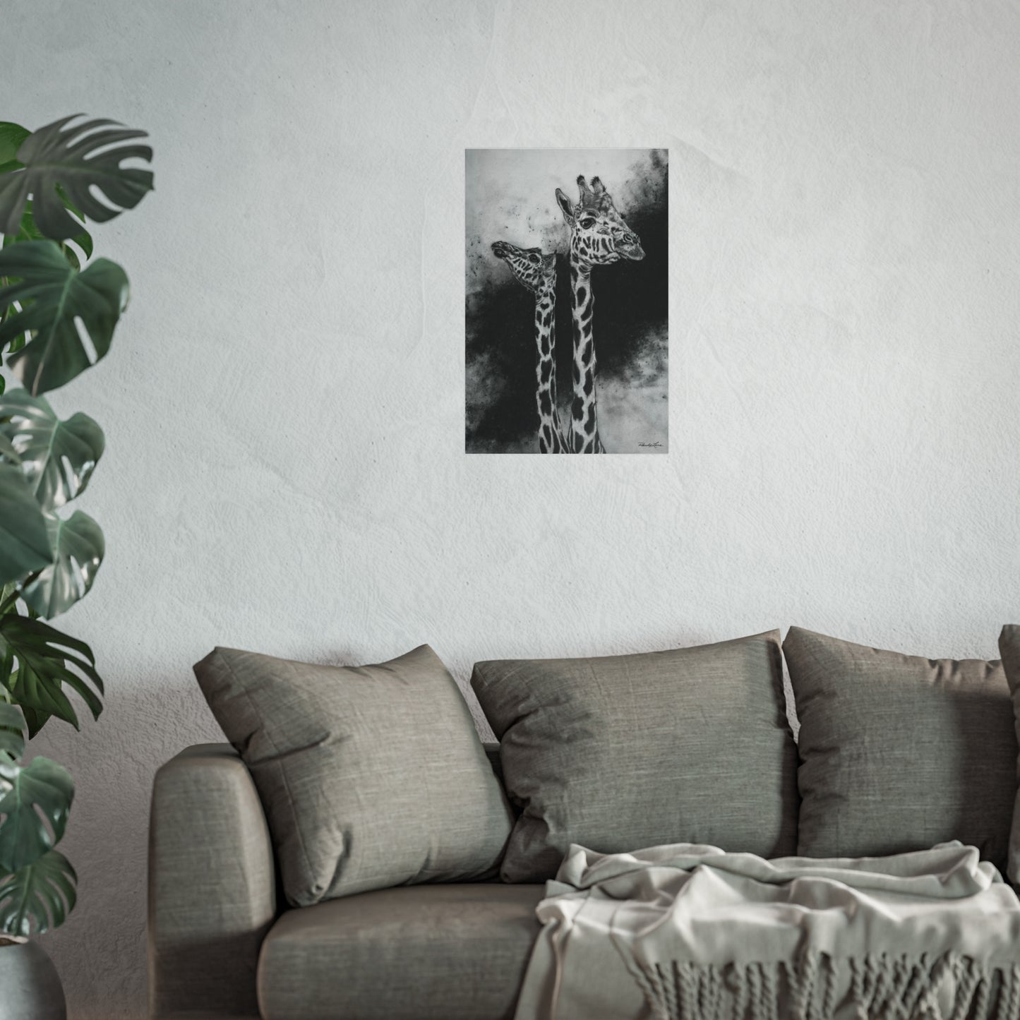 Grace in the Grasslands, Fine Art Giraffe Prints