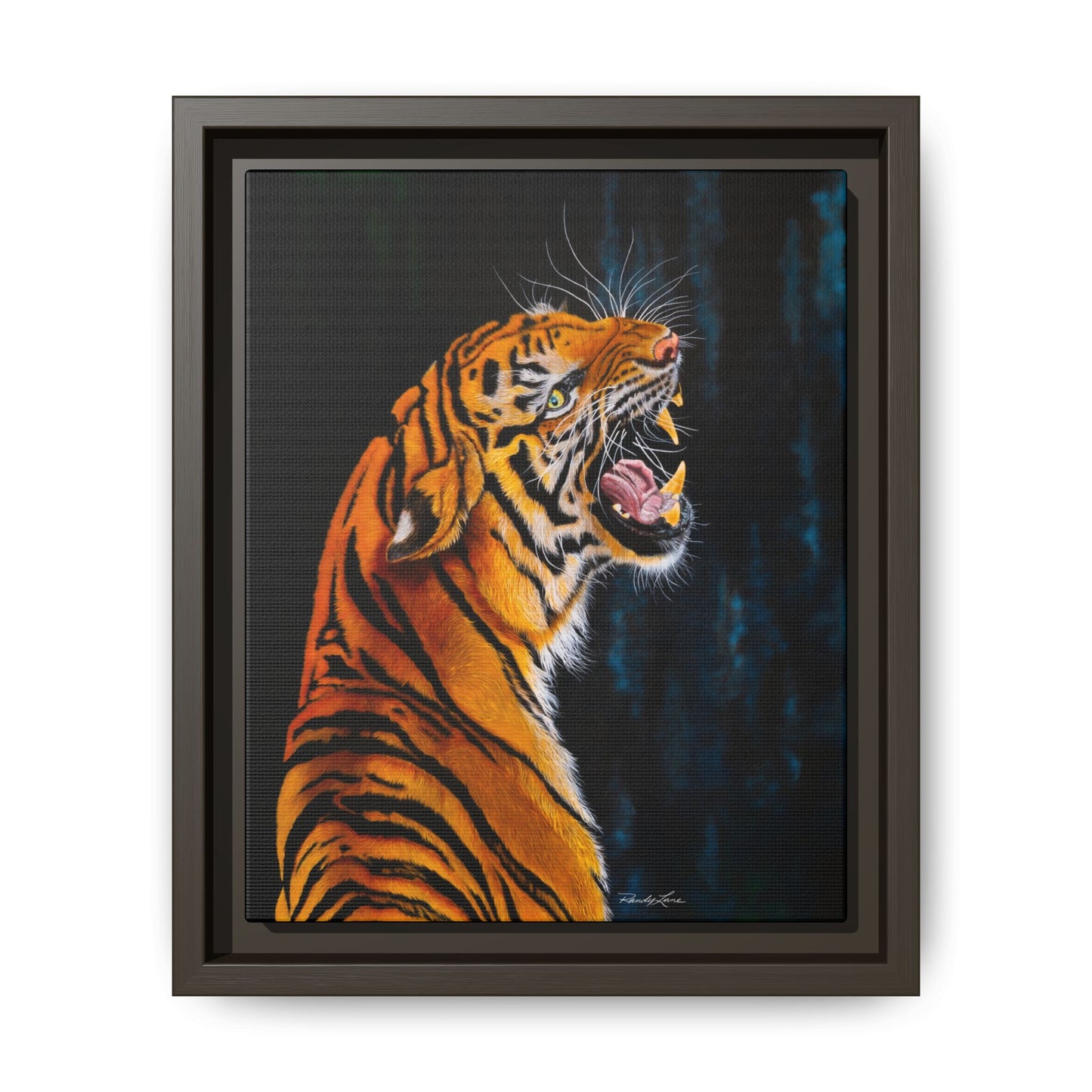 Beautifully Bold, Framed Matte Canvas Tiger Art Print