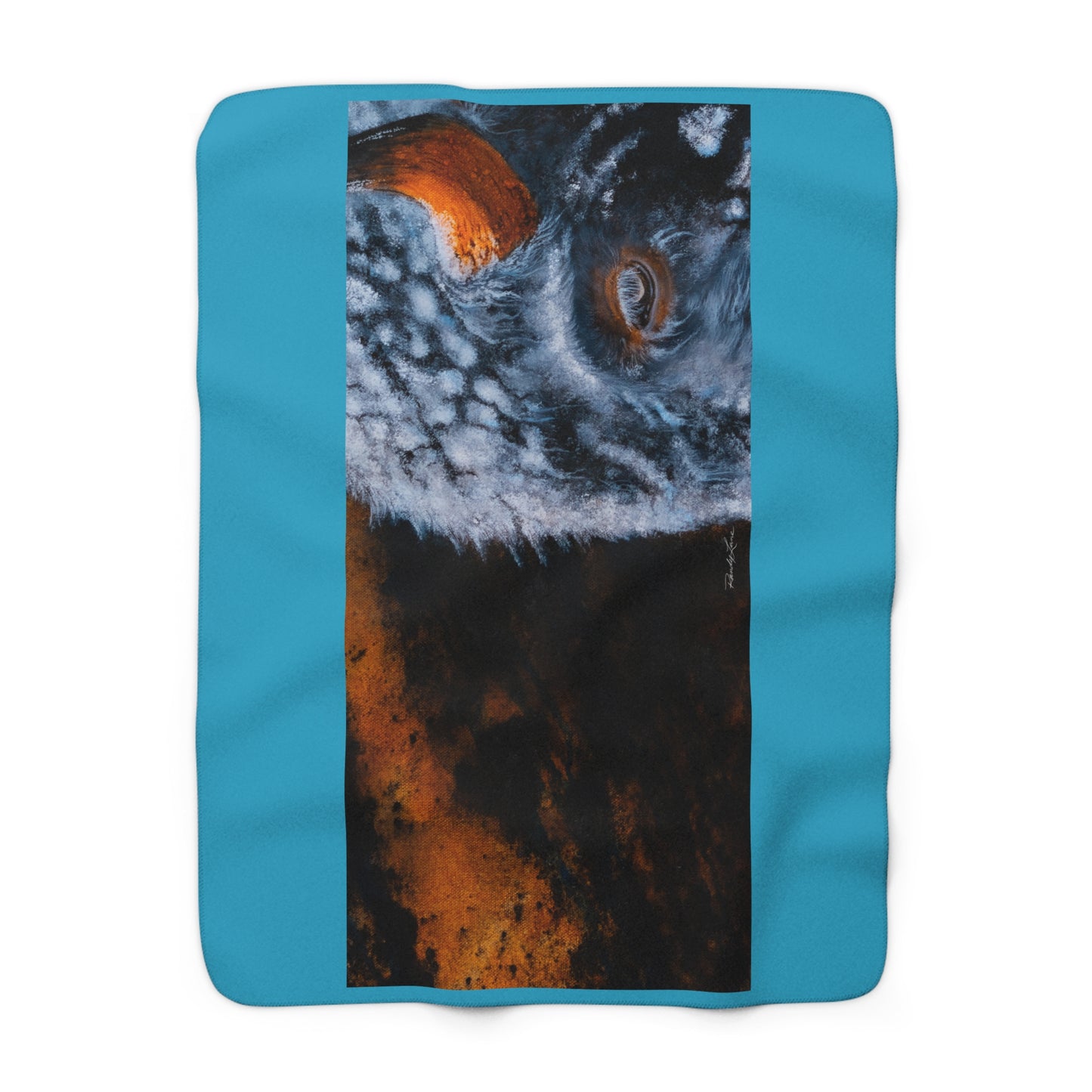 Storm Bison, Sherpa Fleece Blanket