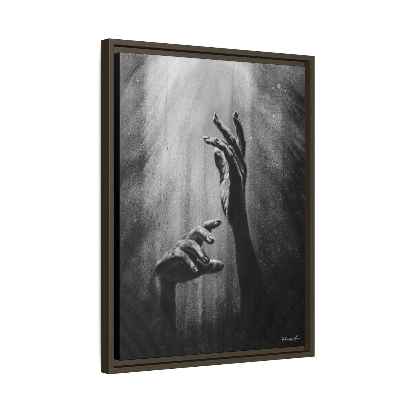 Divine Dance. Framed Stretched Matte Canvas Art Print