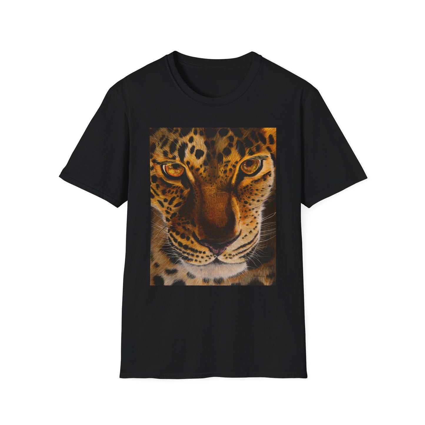 Windows to the Soul, Leopard Print Unisex Softstyle T-Shirt