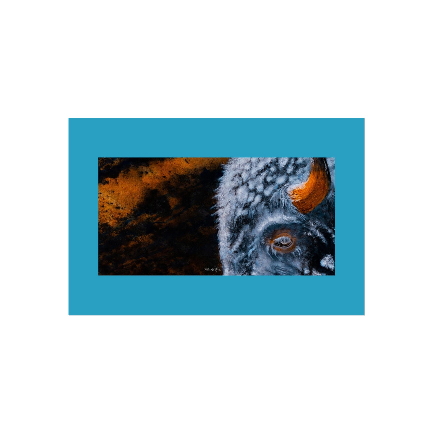 Storm Bison, Fine Art Print