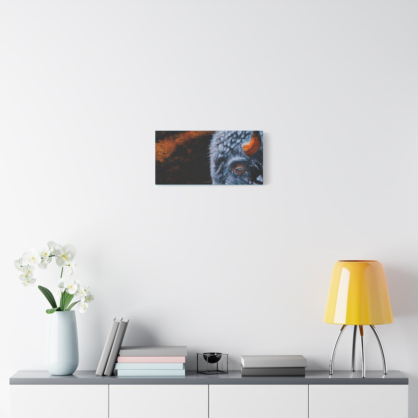Storm Bison,  Canvas Wall Art