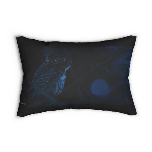 Bright Eyes, Owl Lumbar Pillow