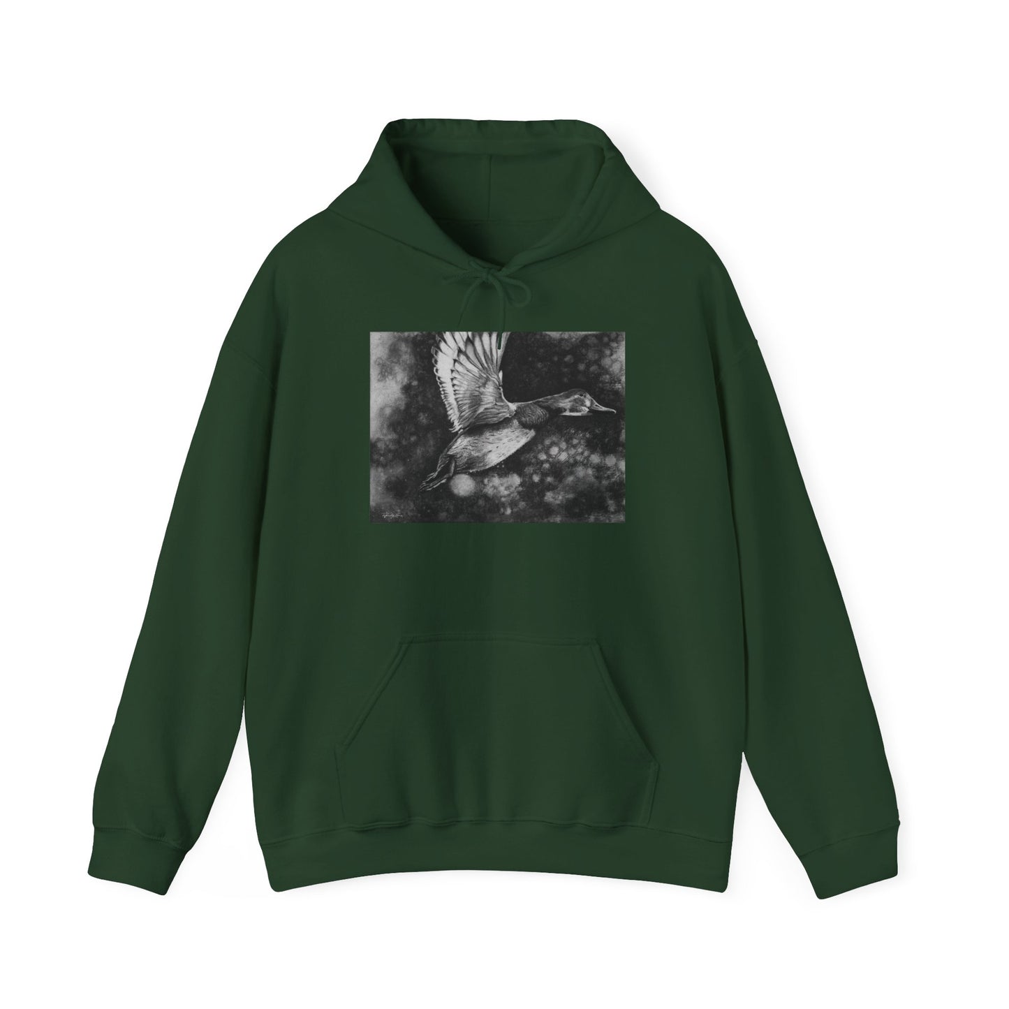 Flare, Flying Duck Unisex Hooded Sweatshirt