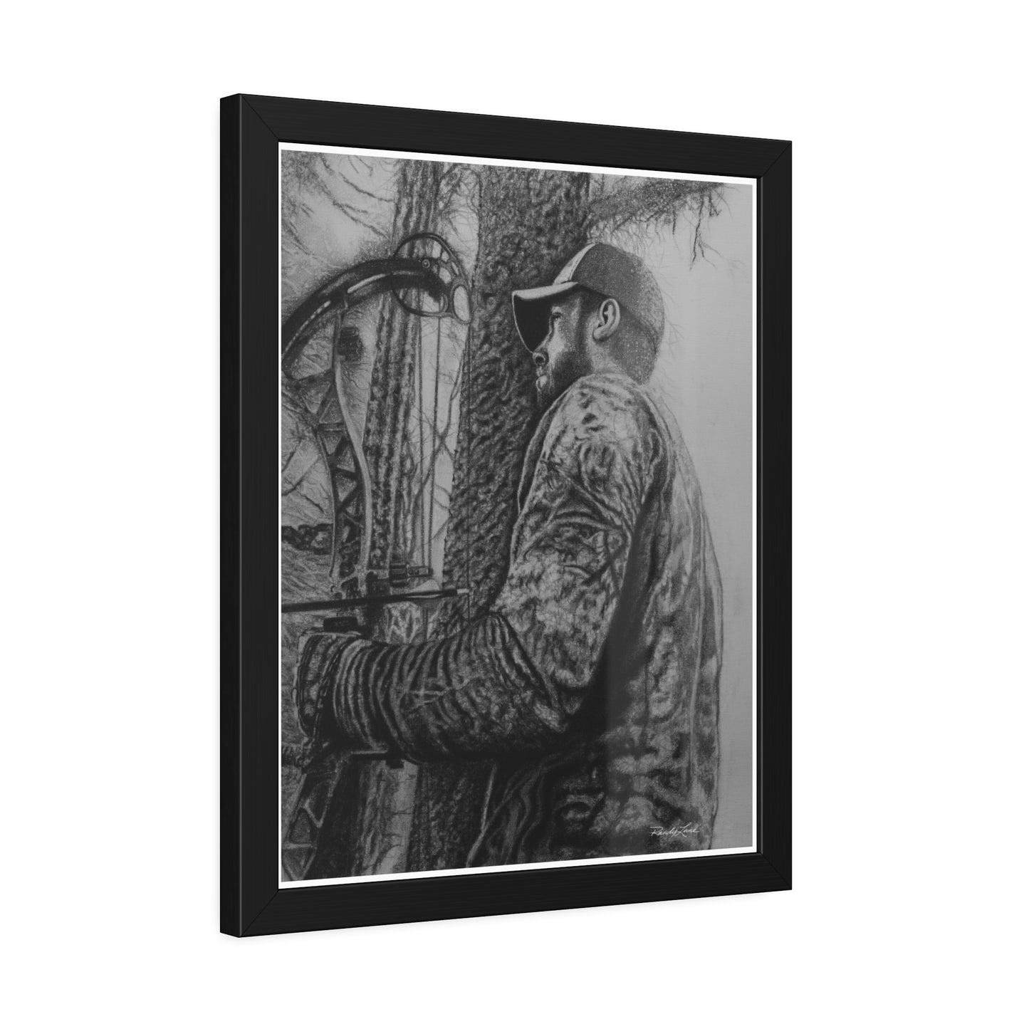 The Grind, Framed Archery Hunter Print