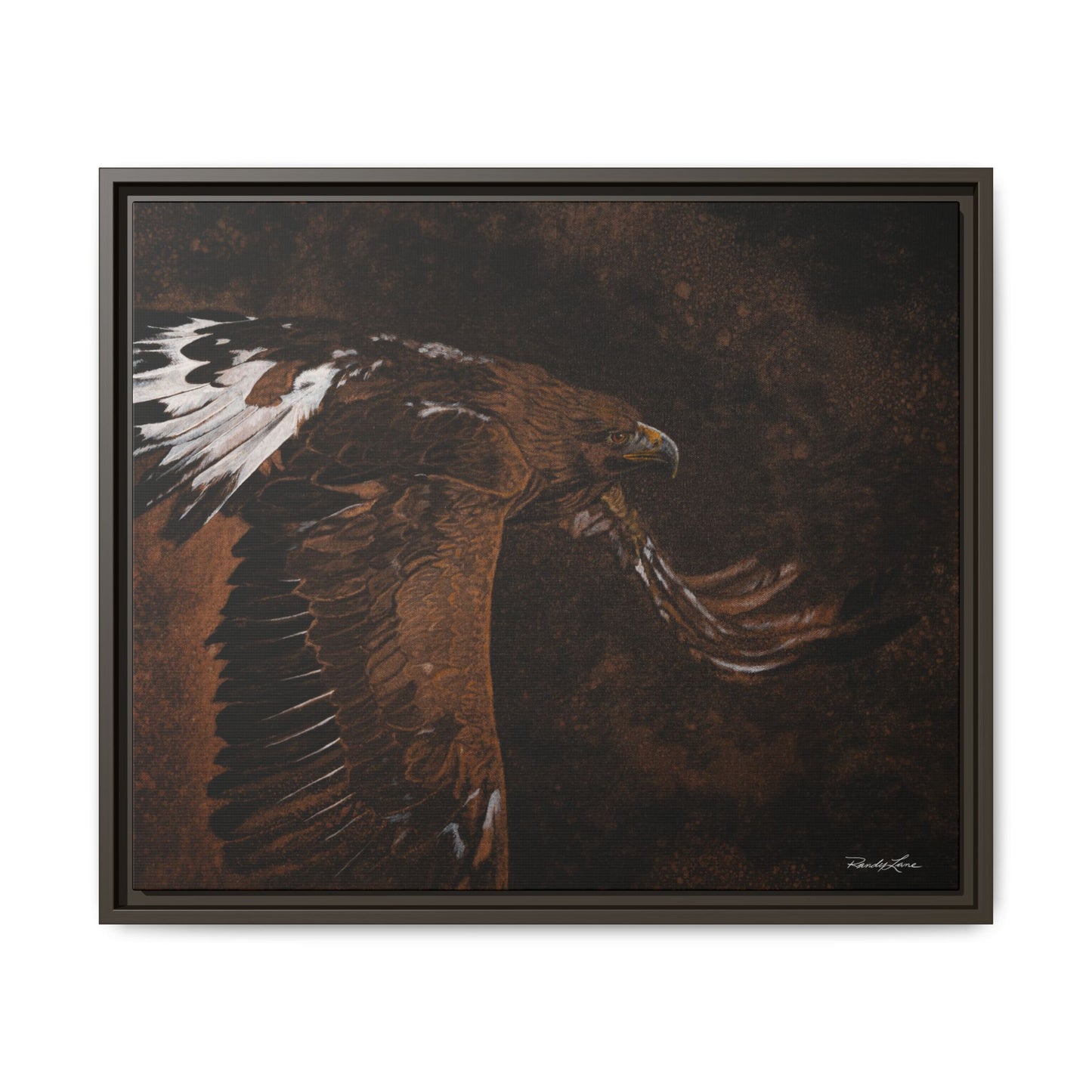 Golden Flight, Framed Canvas Golden Eagle Print