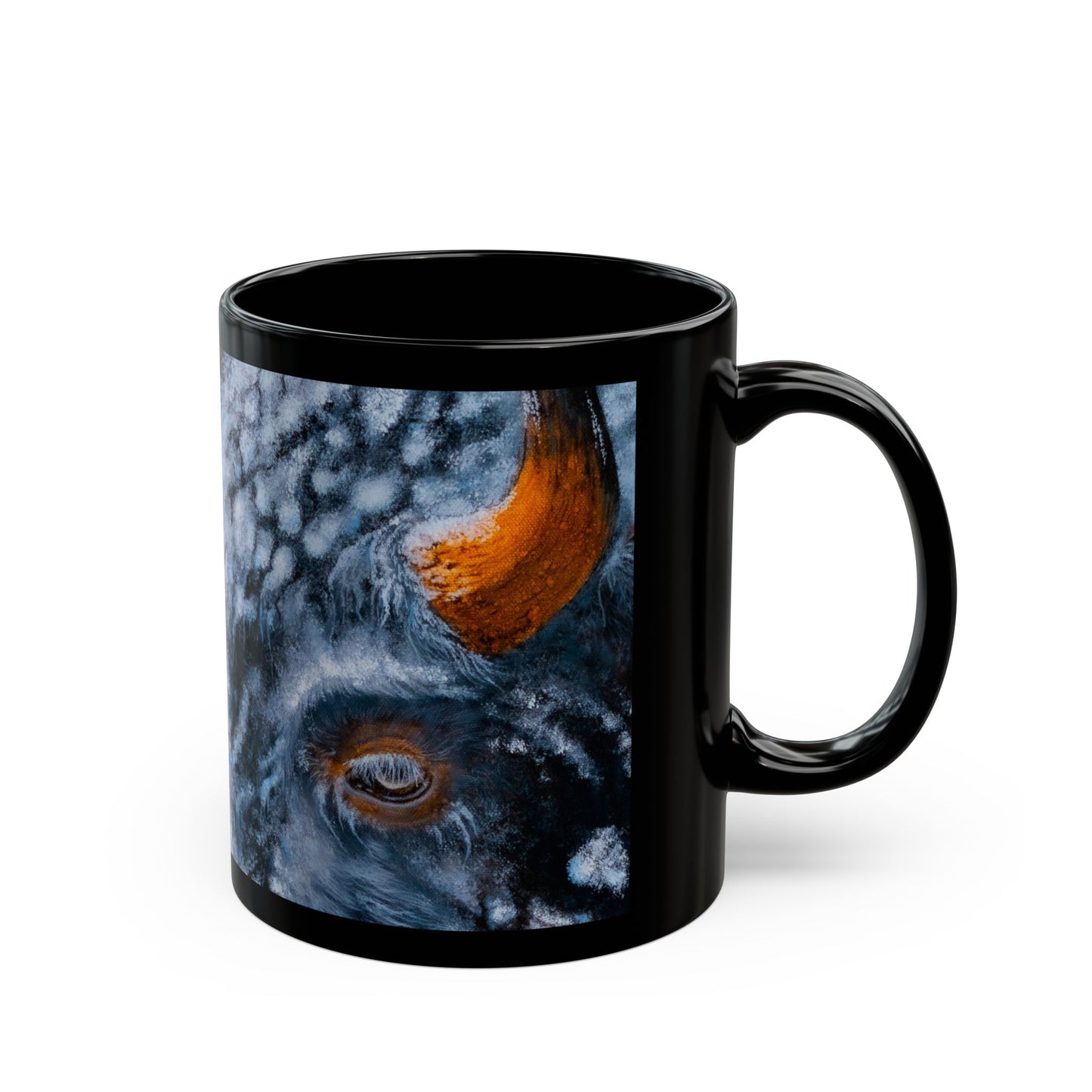 Storm Bison, Artistic Black Mug