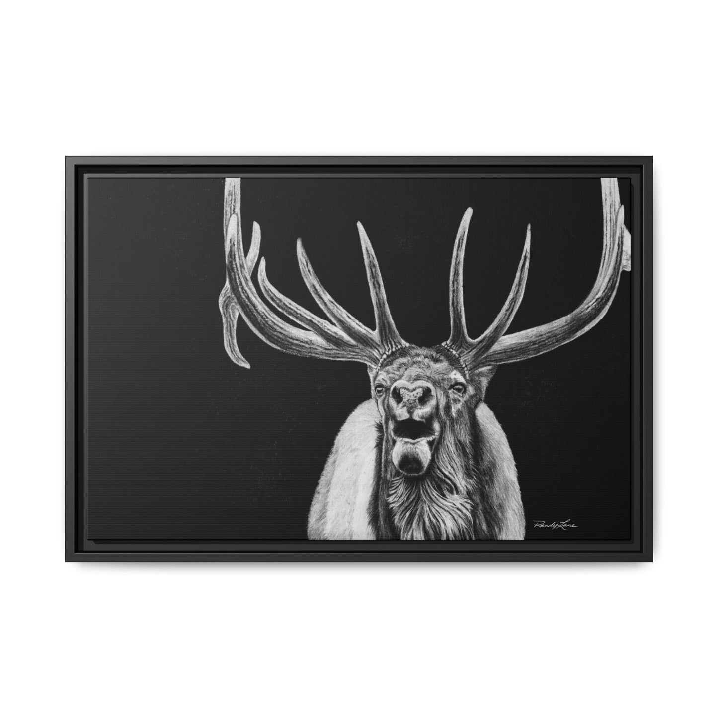 Heavy is the Crown, Elk Matte Canvas Print, Framed (Multi-color)