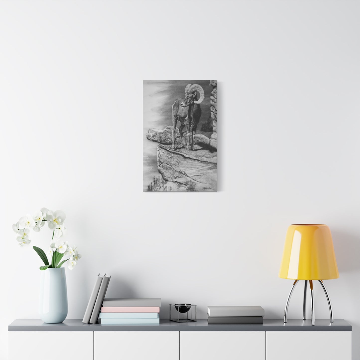 Legendary, Bighorn Sheep Stretched Canvas Wall Art