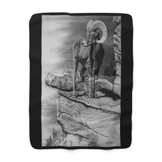 Legendary, Bighorn Sheep, Sherpa Fleece Blanket