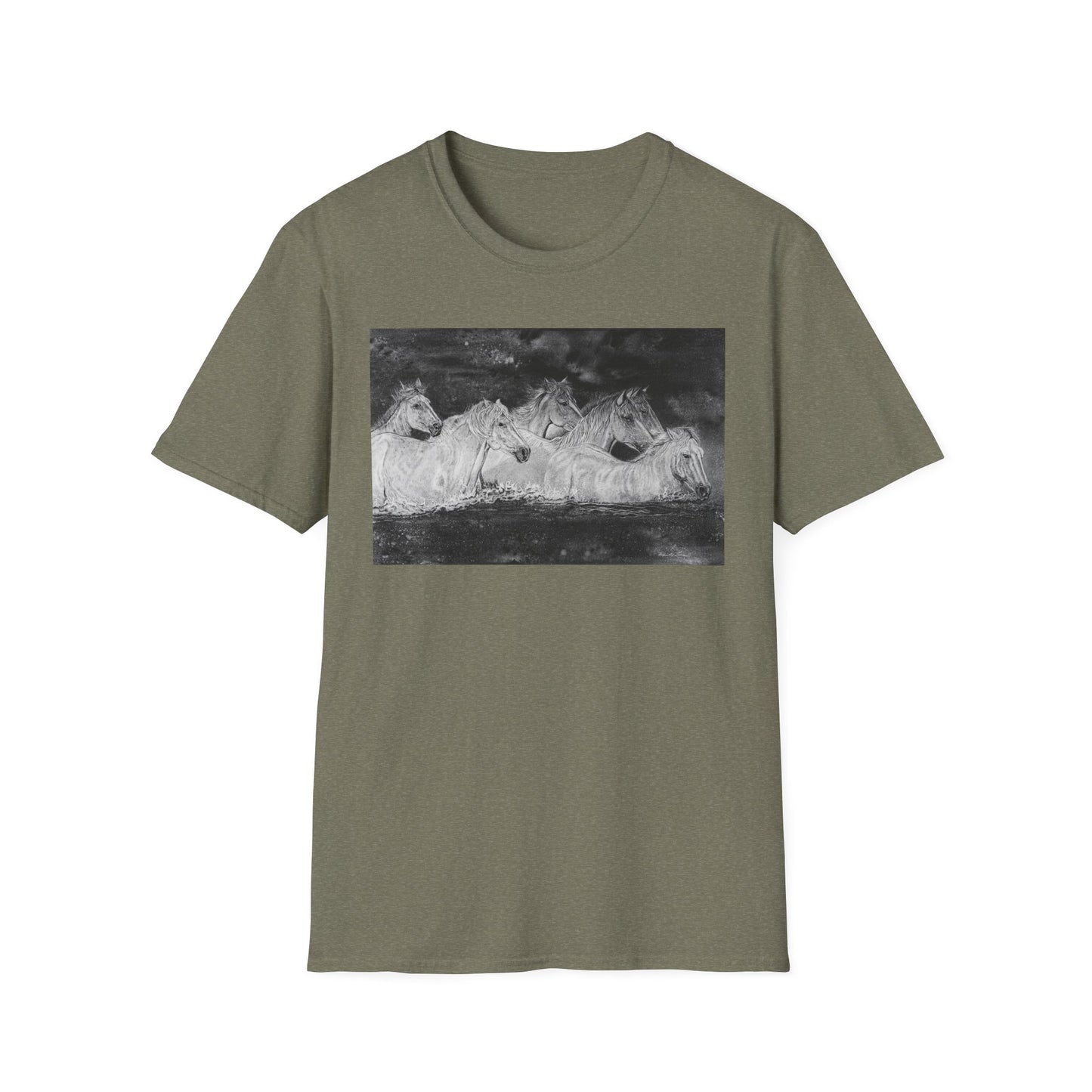 Night Swim, Horse Unisex Tee,