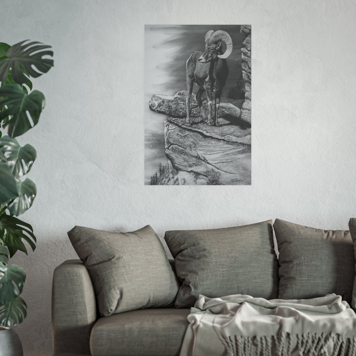 Legendary, Bighorn Sheep Fine Art Print (Satin or Matte)