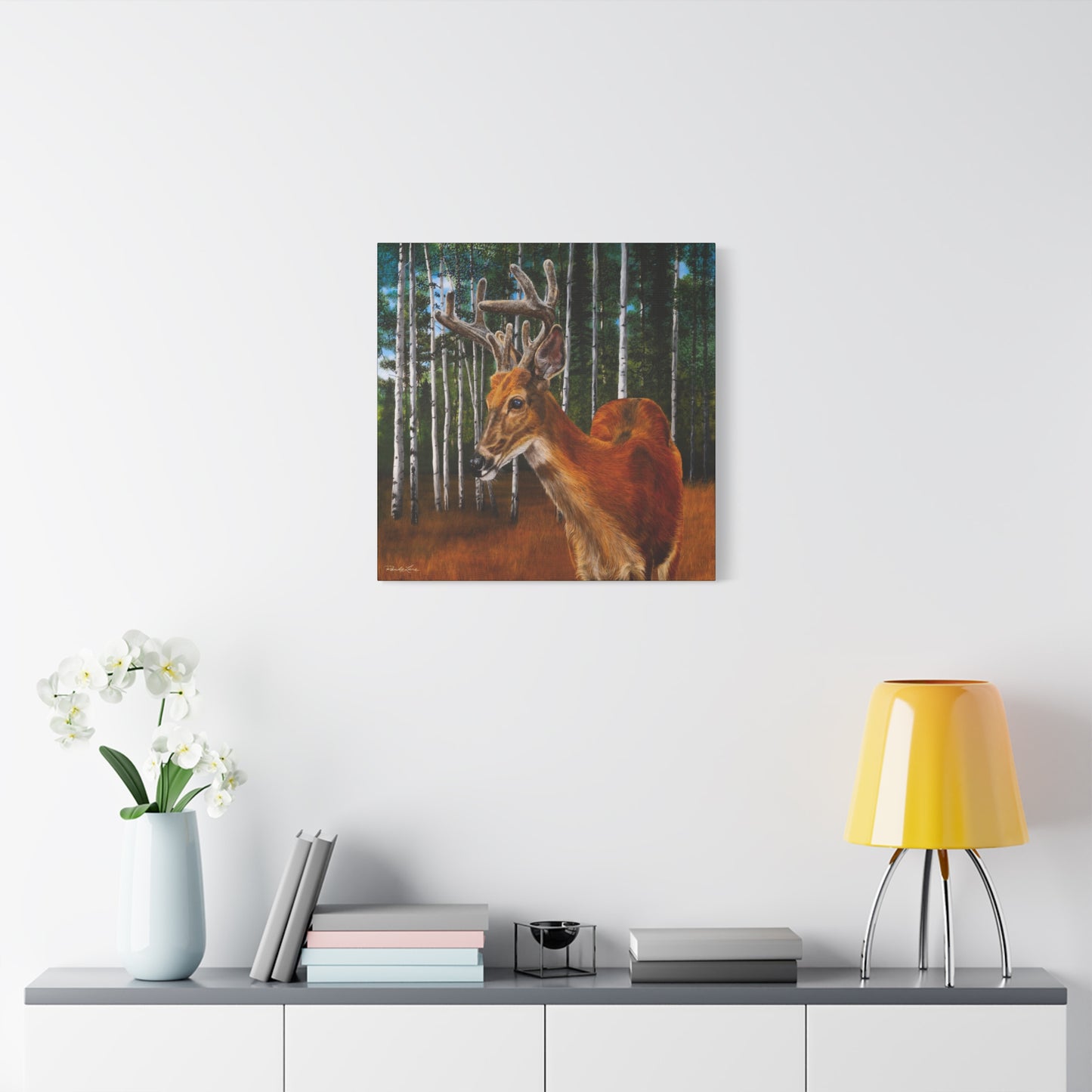 Velvet Crush,  Deer Canvas Wall Art
