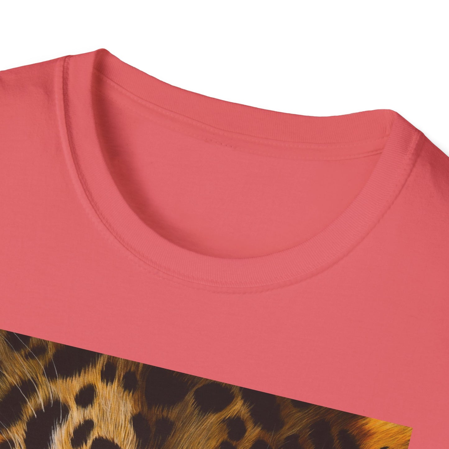 Windows to the Soul, Leopard Print Unisex Softstyle T-Shirt