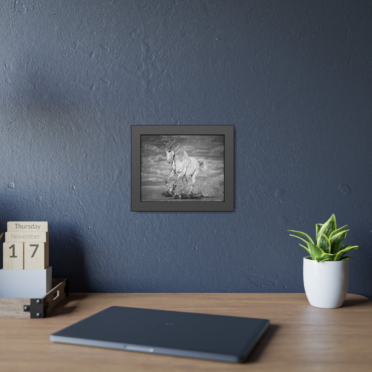 Equine Elegance. Prancing Horse Framed Fine Art Print