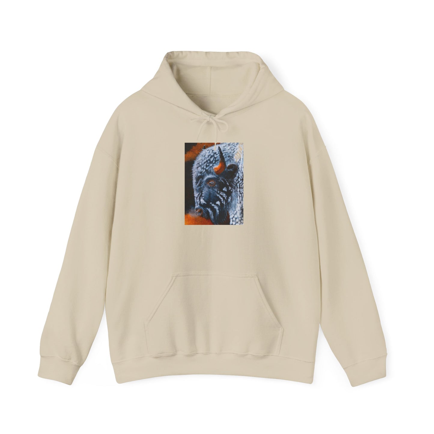Storm Bison, Unisex Hooded Sweatshirt