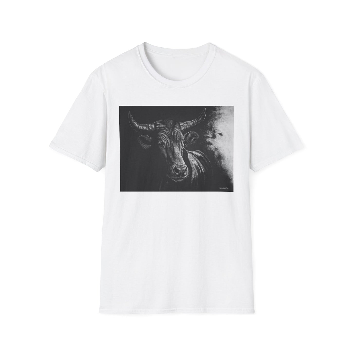 Stonebreaker. Bucking Bull Graphic Unisex Softstyle T-Shirt