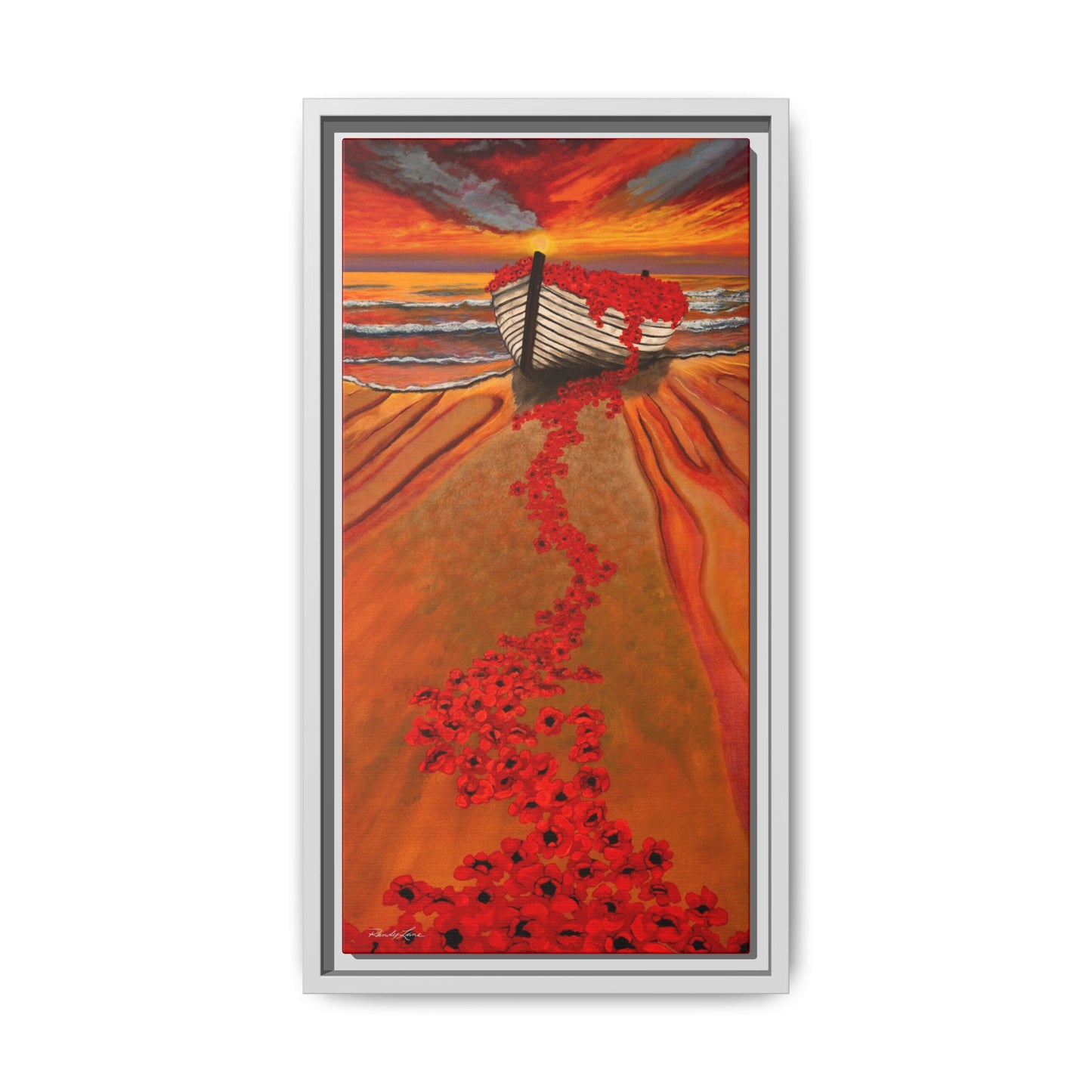 Grace Garden, Vibrant Framed Canvas Art