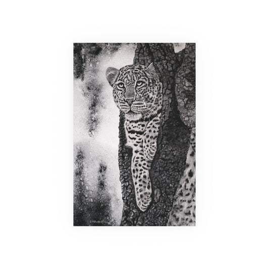 Tree Hugger, Leopard Fine Art Print, Satin/Matte Print