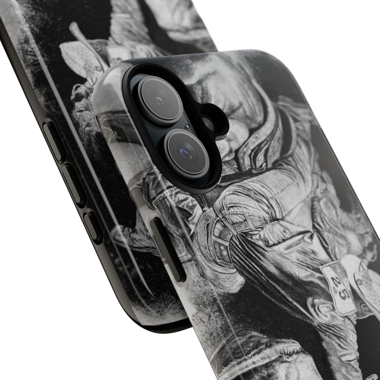 Contact. Cowboy Bulldogger Rodeo Art Phone Case - Tough Cases