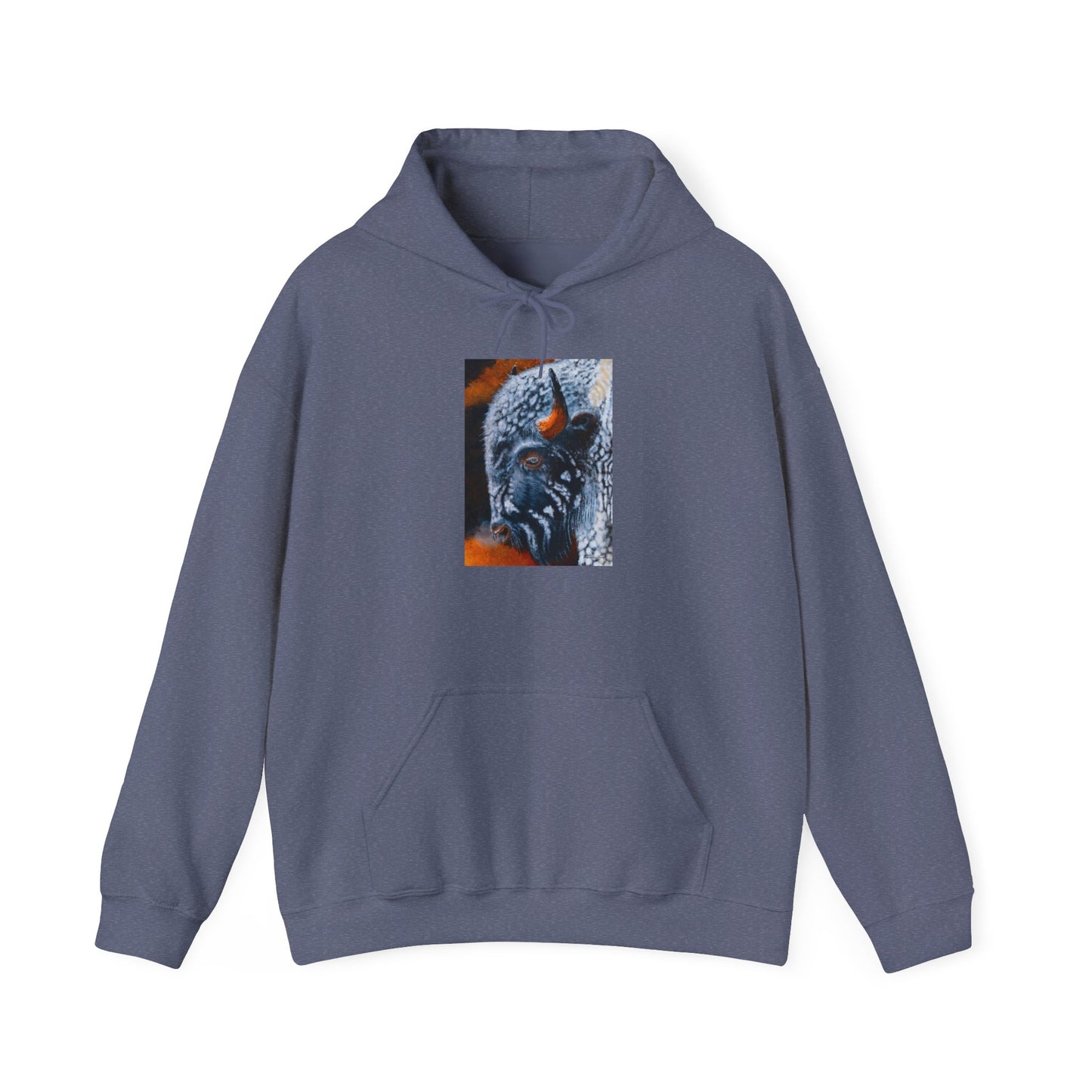 Storm Bison, Unisex Hooded Sweatshirt