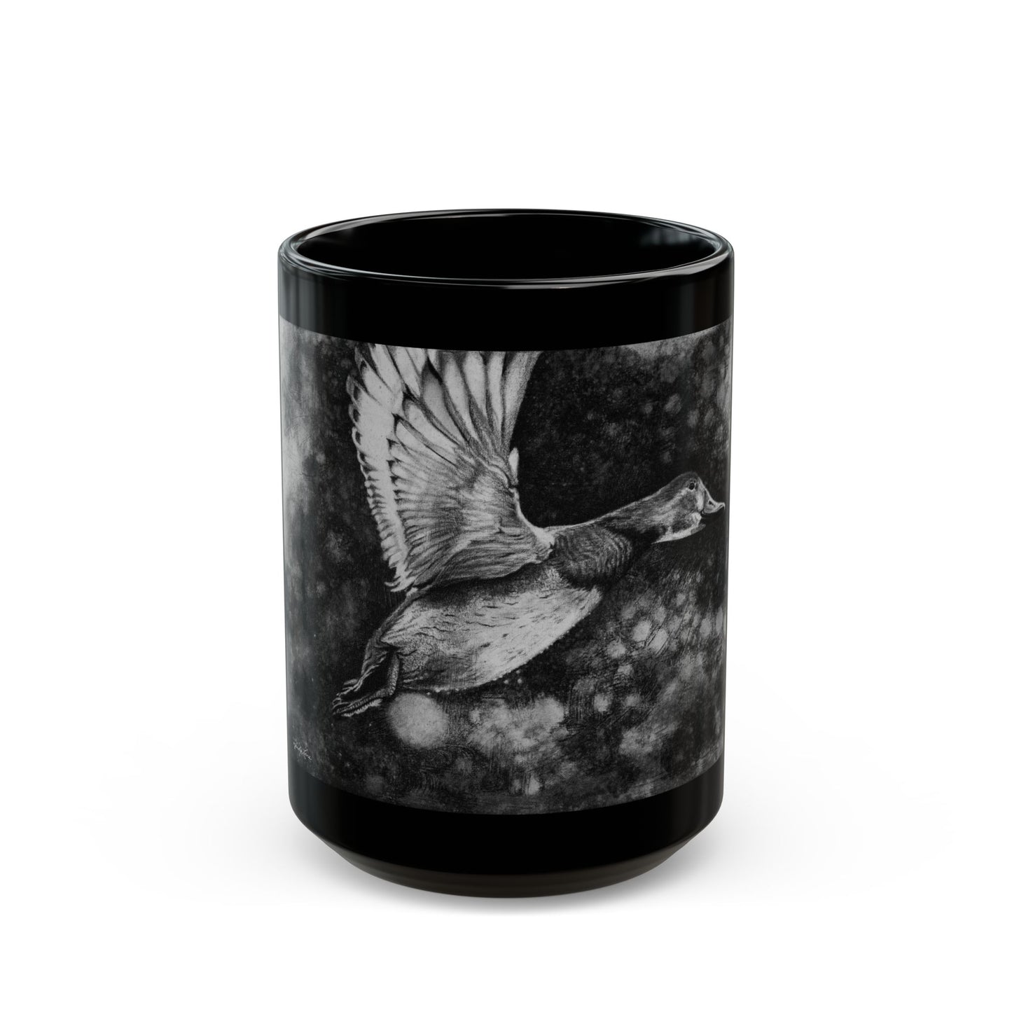 Flare, Duck Black Mug