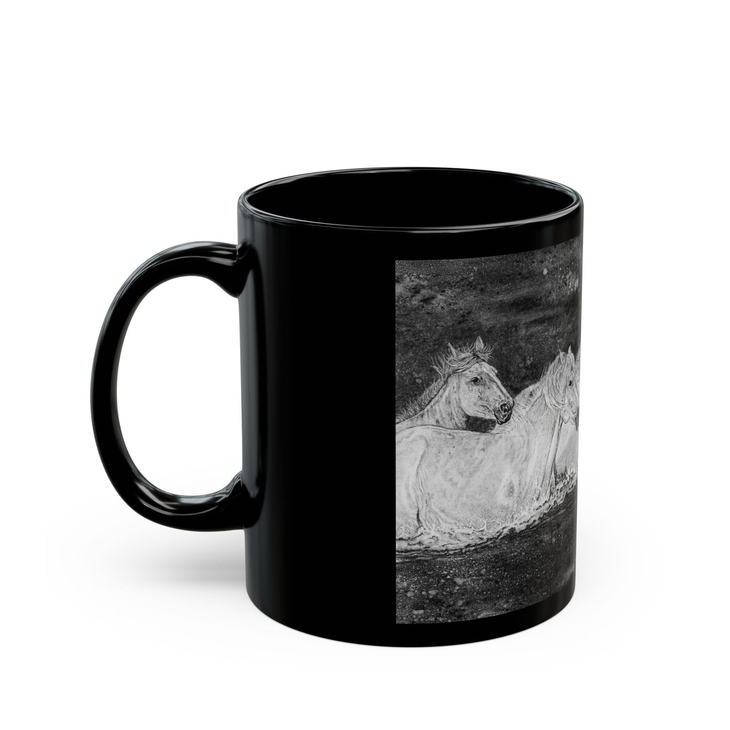 Night Swim, Black Mug