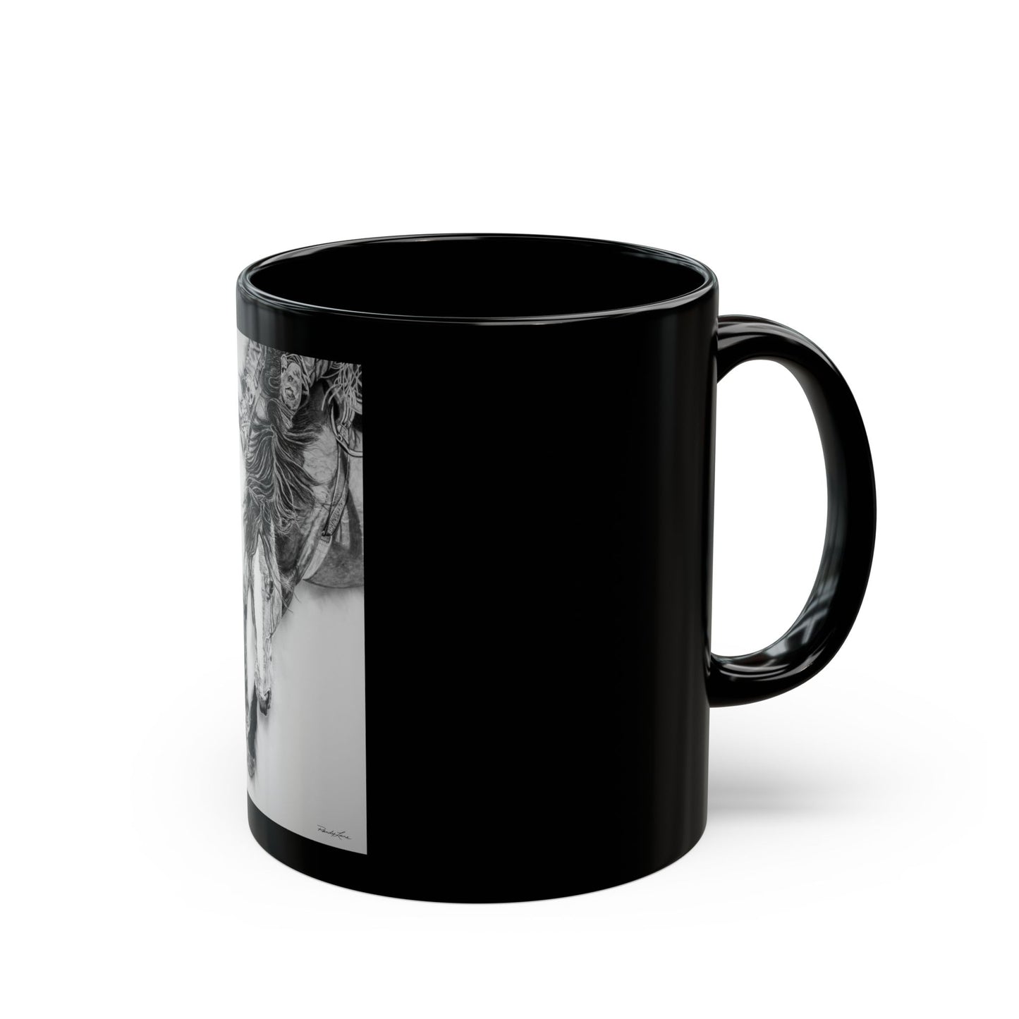 Crazy 8. Rodeo Art Black Mug