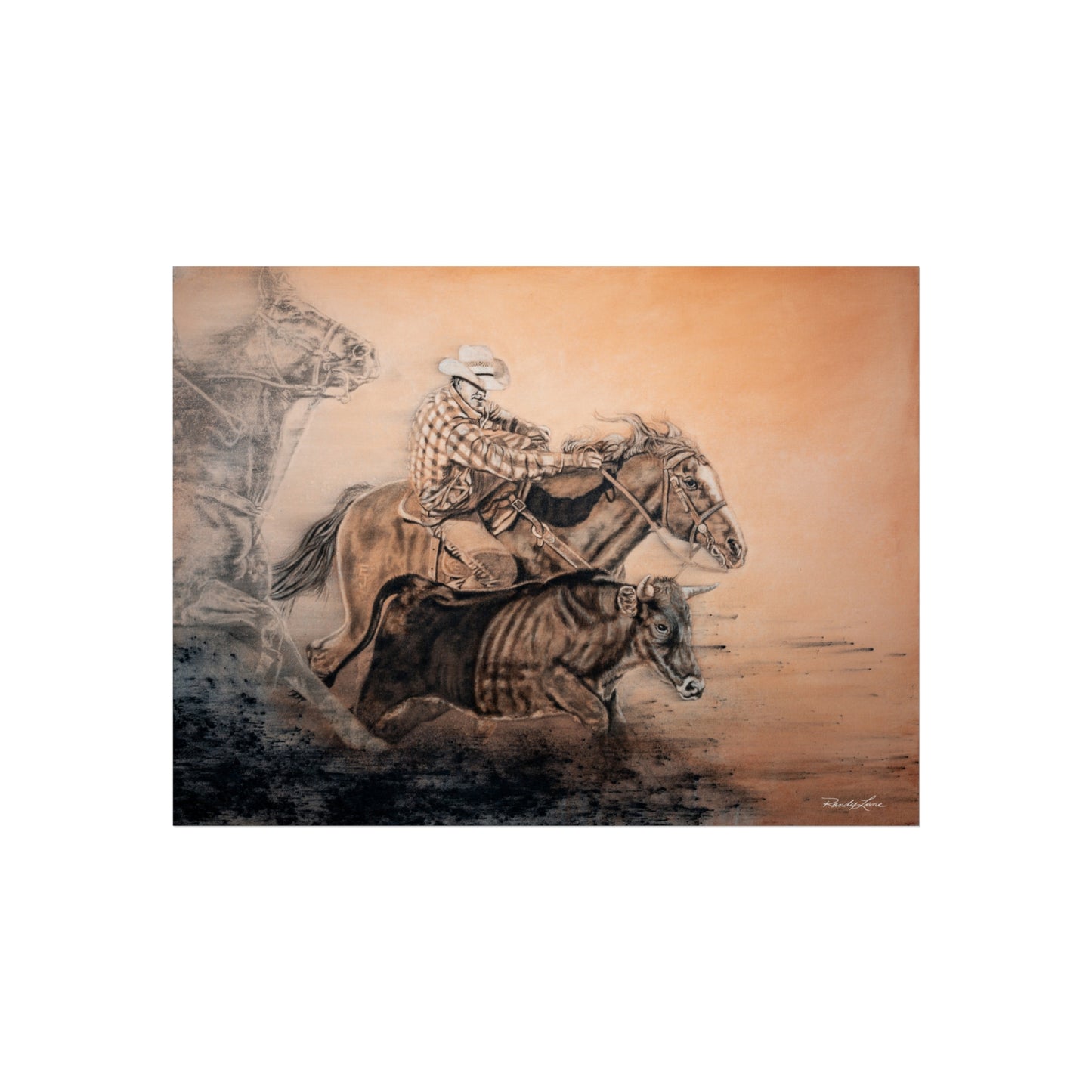 Get Some. Bulldogging Fine Art Print