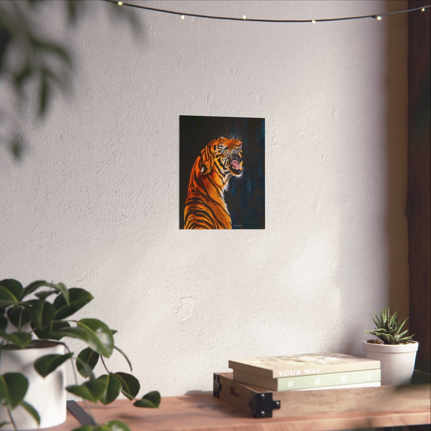 Beautifully Bold, Roaring Tiger Fine Art Print