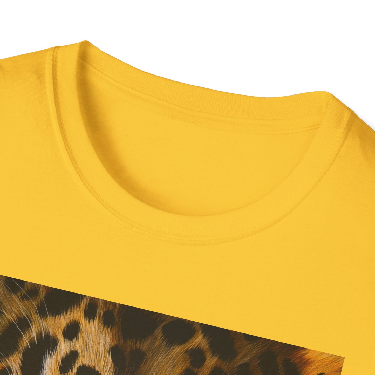 Windows to the Soul, Leopard Print Unisex Softstyle T-Shirt