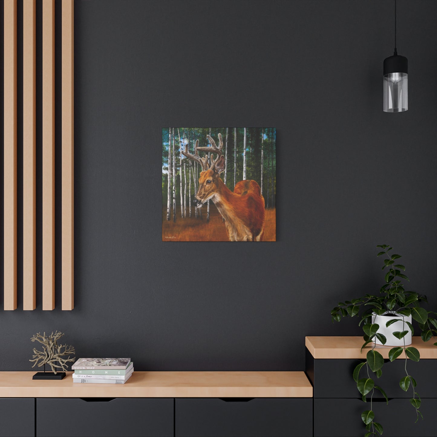 Velvet Crush,  Deer Canvas Wall Art