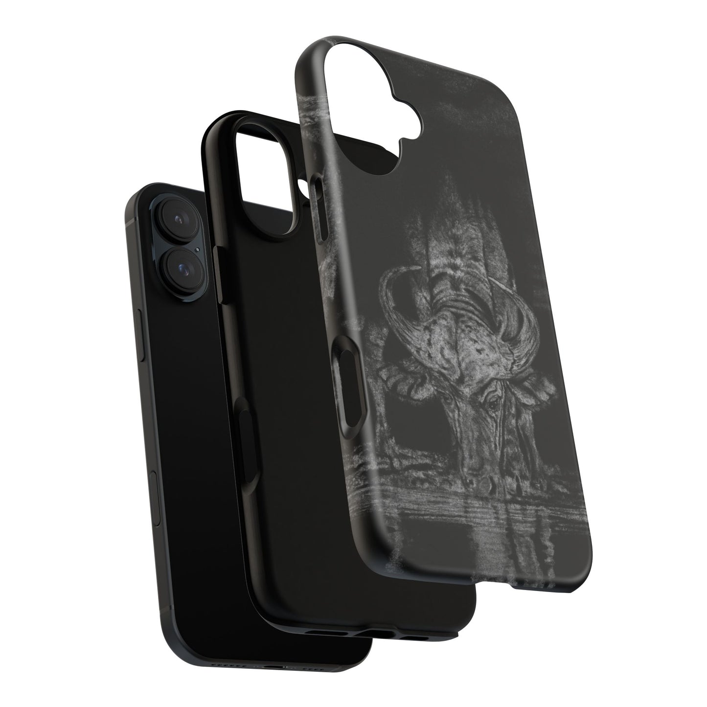 The Waterhole, Cape Buffalo Tough Phone Cases