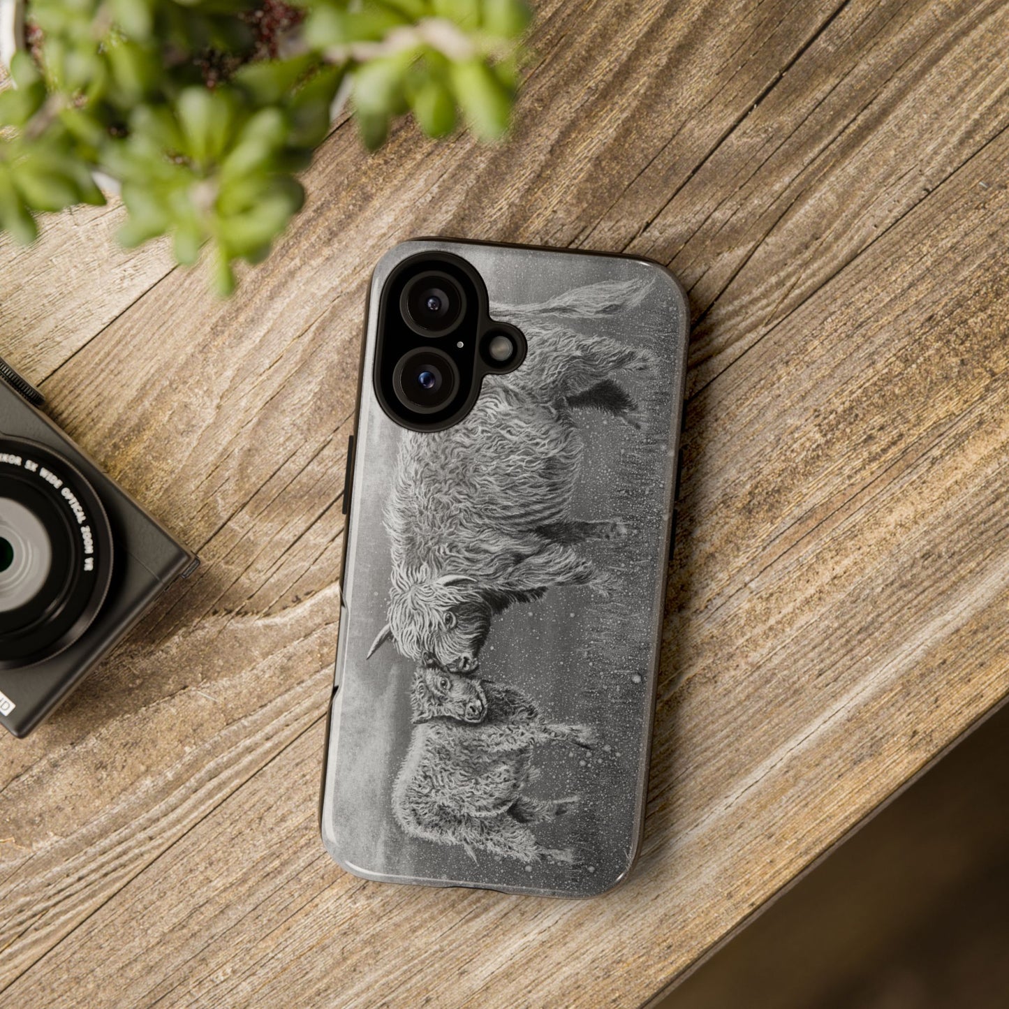 Highland Love, Highland Cow theme Phone Case, Tough Cases