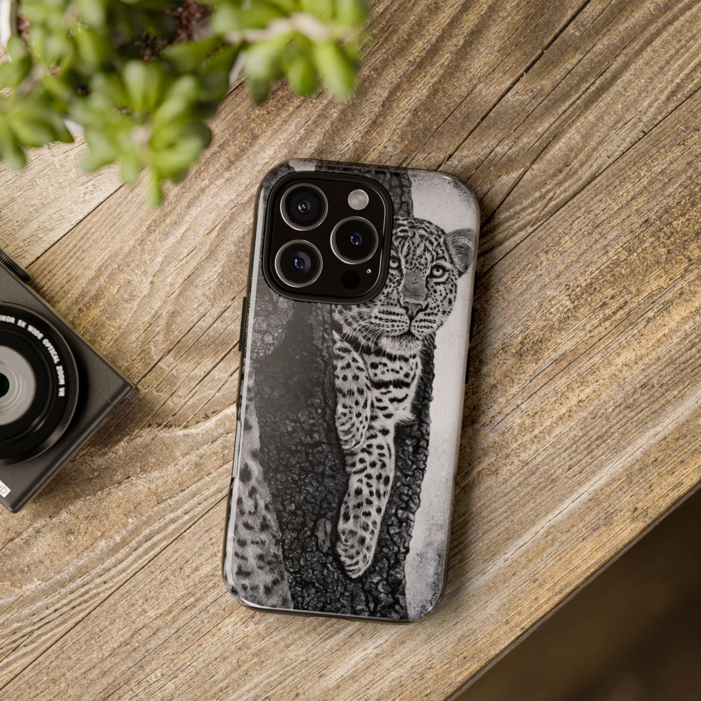 Tree Hugger, Leopard Phone Case