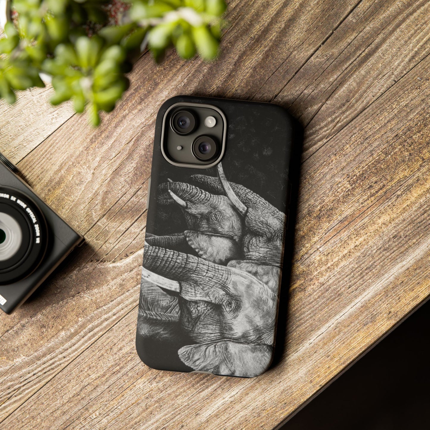 Brushland Bond. Elephant Art Tough Phone Case